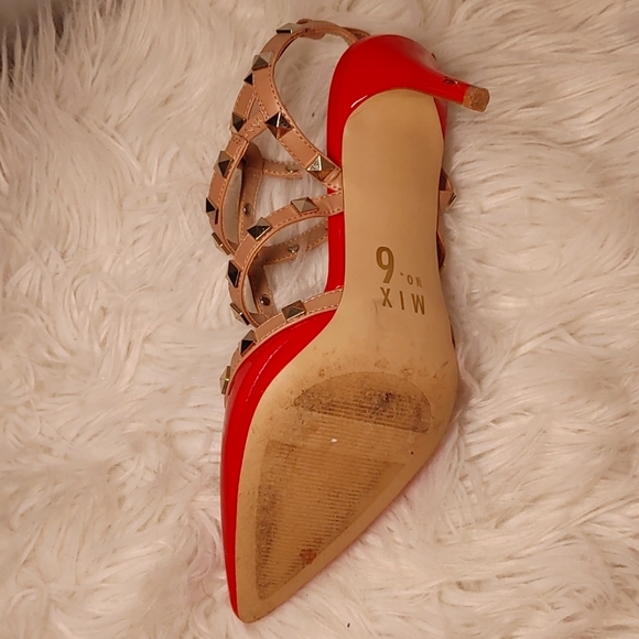 Mix No. 6 Studded Point Toe High Heels 9.5 - Picture 4 of 16